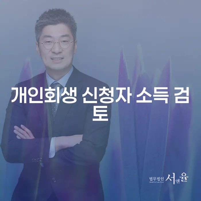 개인회생 신청자 소득 검토: 당신에게 적합한가요?